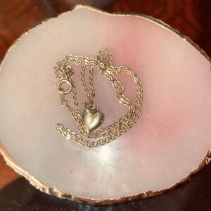 Gold plated heart necklace